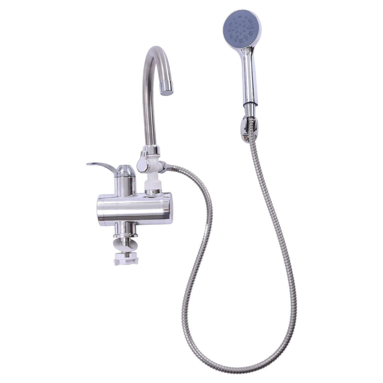 3000W Instant Electric Water Heater,360° Rotating Electric Faucet Through Heater W/ Shower,LCD Digital Display Screen