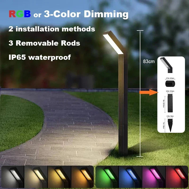 Solar Outdoor Lights Solar Garden Light LED Landscape Lighting IP65 Waterproof Pathway  Lawn Lamp Decor for Walkway Patio Yard