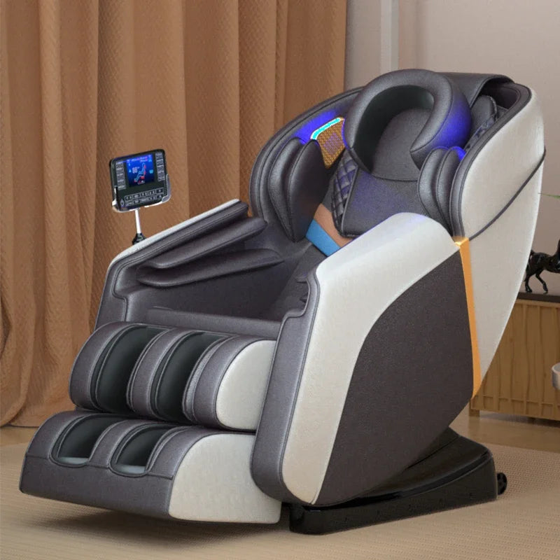 Full Body Massage Chair Zero Gravity with Foot Roller by Tidesmit Massage Chairs Beige Tidesmit