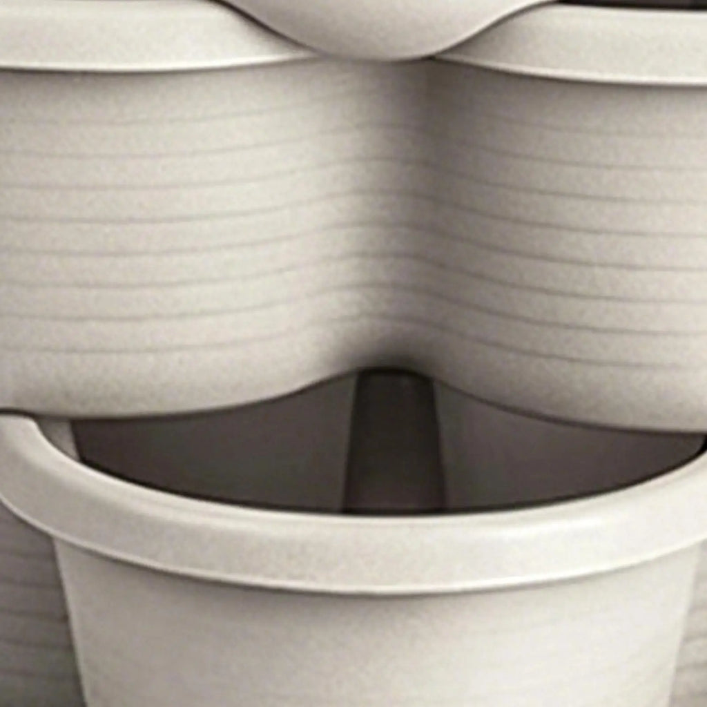 Stackable Tower 5 Pieces Vertical Planter Planting Plastic Pots Butterfly-shaped flower pots for Patio Balcony Yard Home House