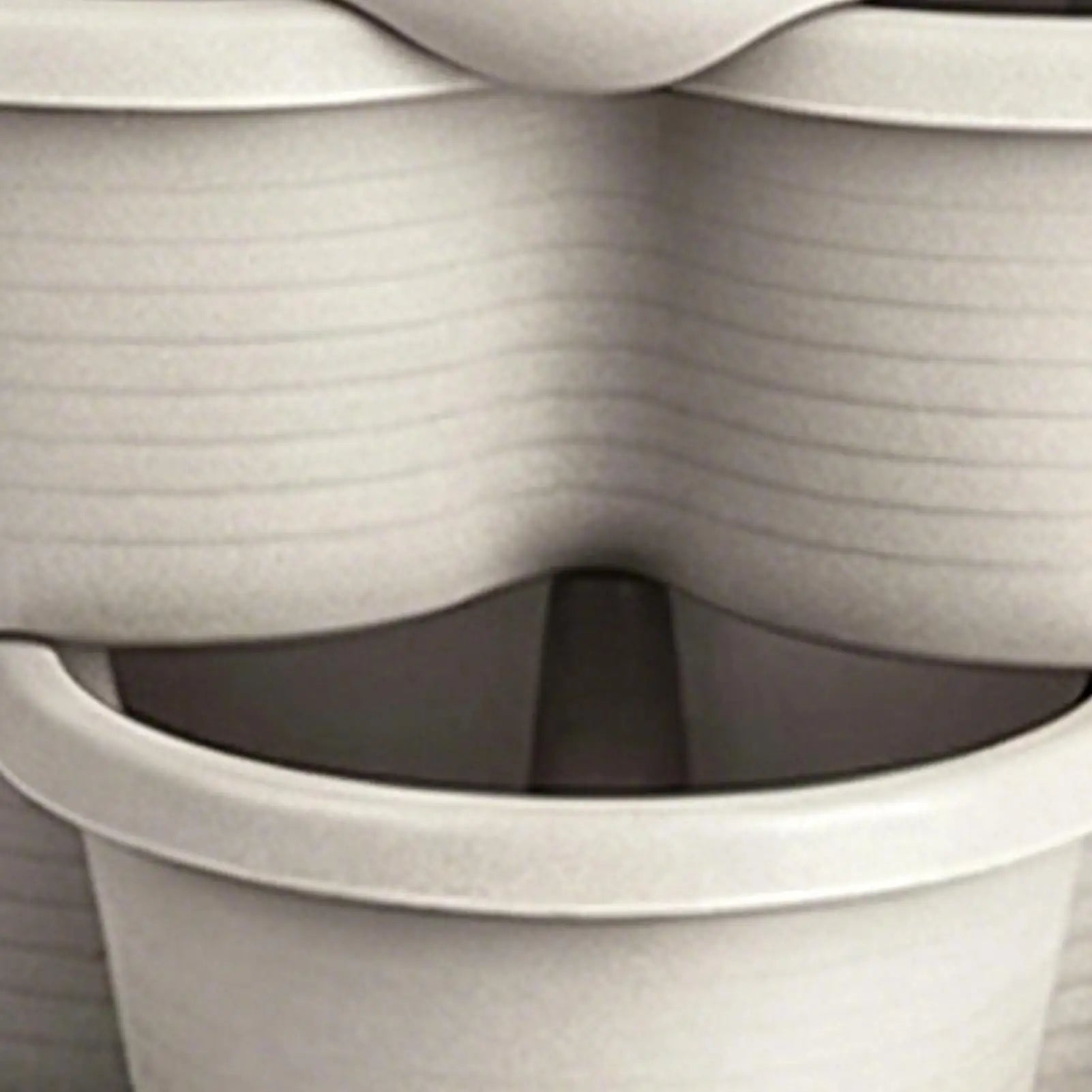 Stackable Tower 5 Pieces Vertical Planter Planting Plastic Pots Butterfly-shaped flower pots for Patio Balcony Yard Home House