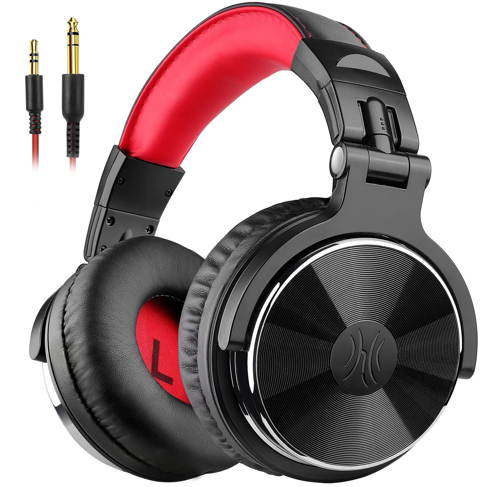Pro-10 Studio Monitor Headphones with 50mm HiFi Drivers Red Tidesmit