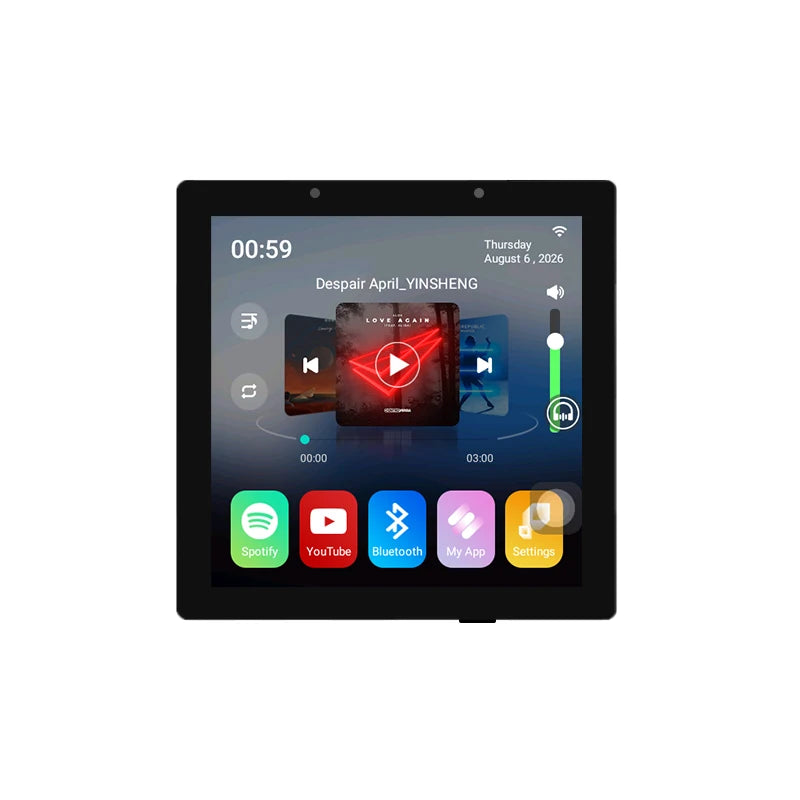 Home Smart Audio Android 11 WIFI System TUYA Control Panel Bluetooths Wall Amplifier Ceiling Speakers ALEXA Voice Music Player