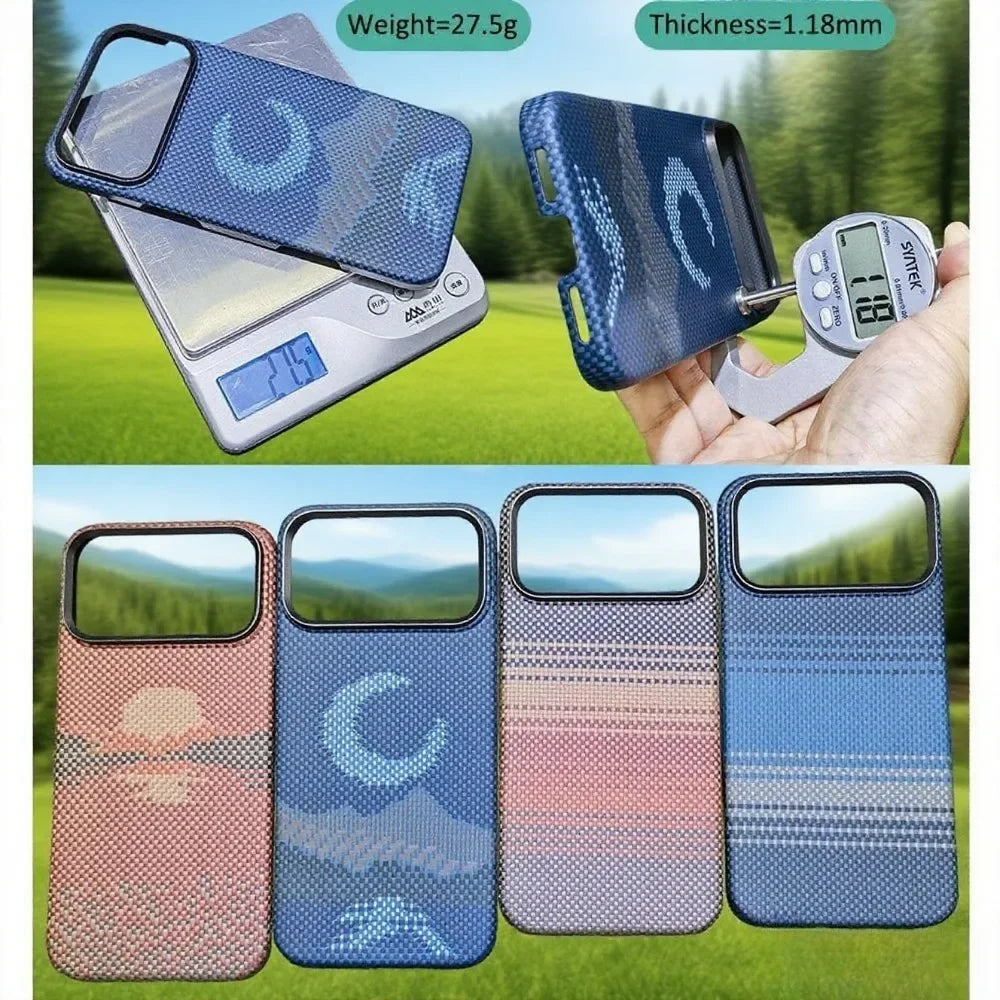 Aramid Fiber iPhone 17 Pro Max Case | Slim Military-Grade Cover Tidesmit