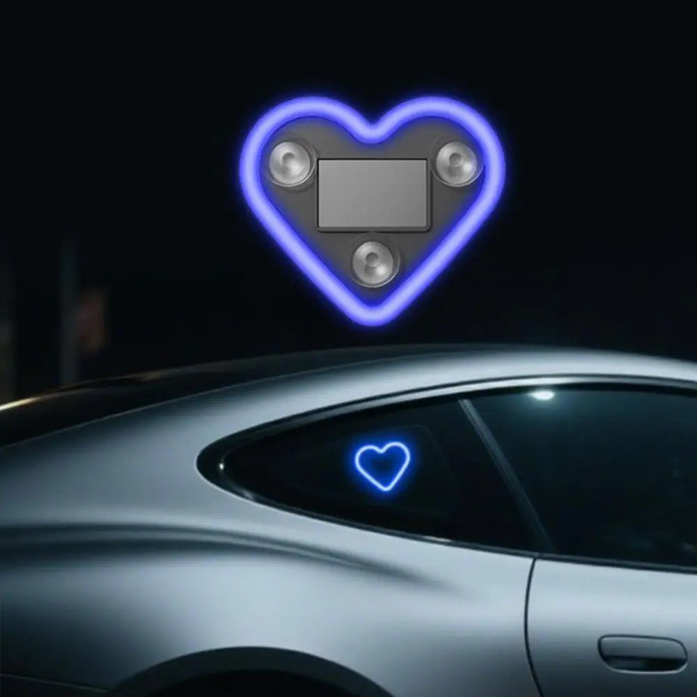 Solar Heart LED Interior Light - Wireless Ambient Atmosphere Lamp Tidesmit