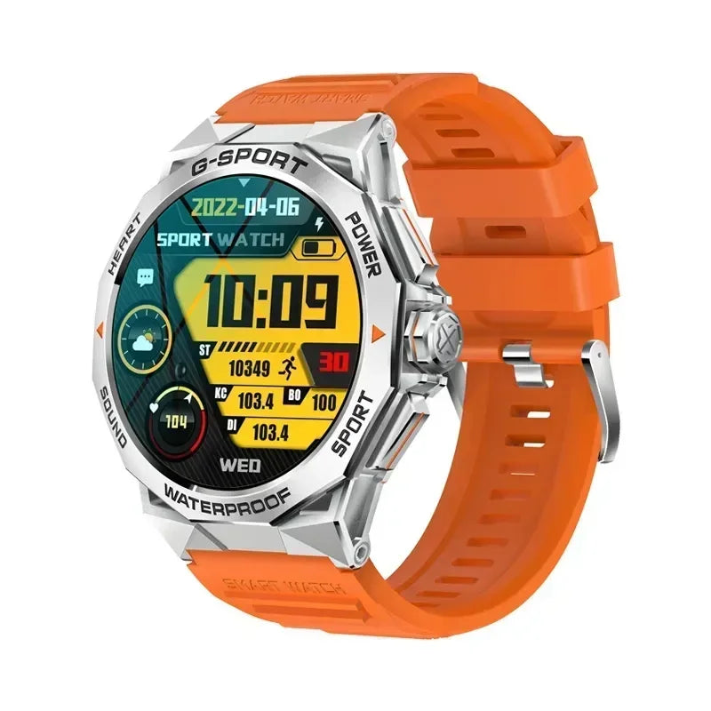 1.43inch AMOLED Screen Smartwatch Men Outdoor Sports Fitness 400mAh Large Battery Bluetooth Call Music Heart Rate Smart Bracelet