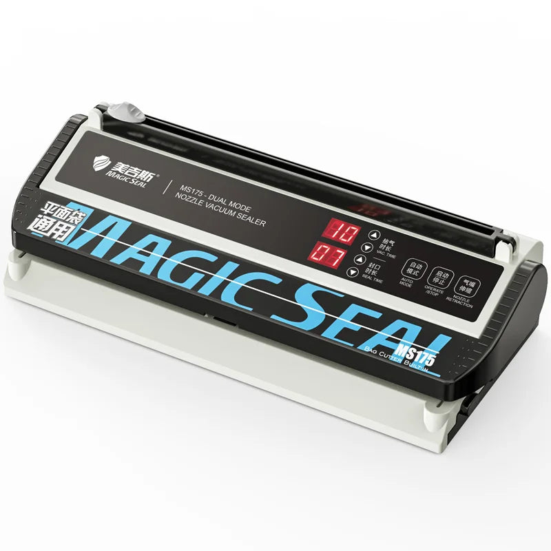 Vacuum Packaging Machine for Food Plastic Bags Sealer Sealing Machine Mylar Bags Kitchen Packer Automatic Manual Modes Home Appl