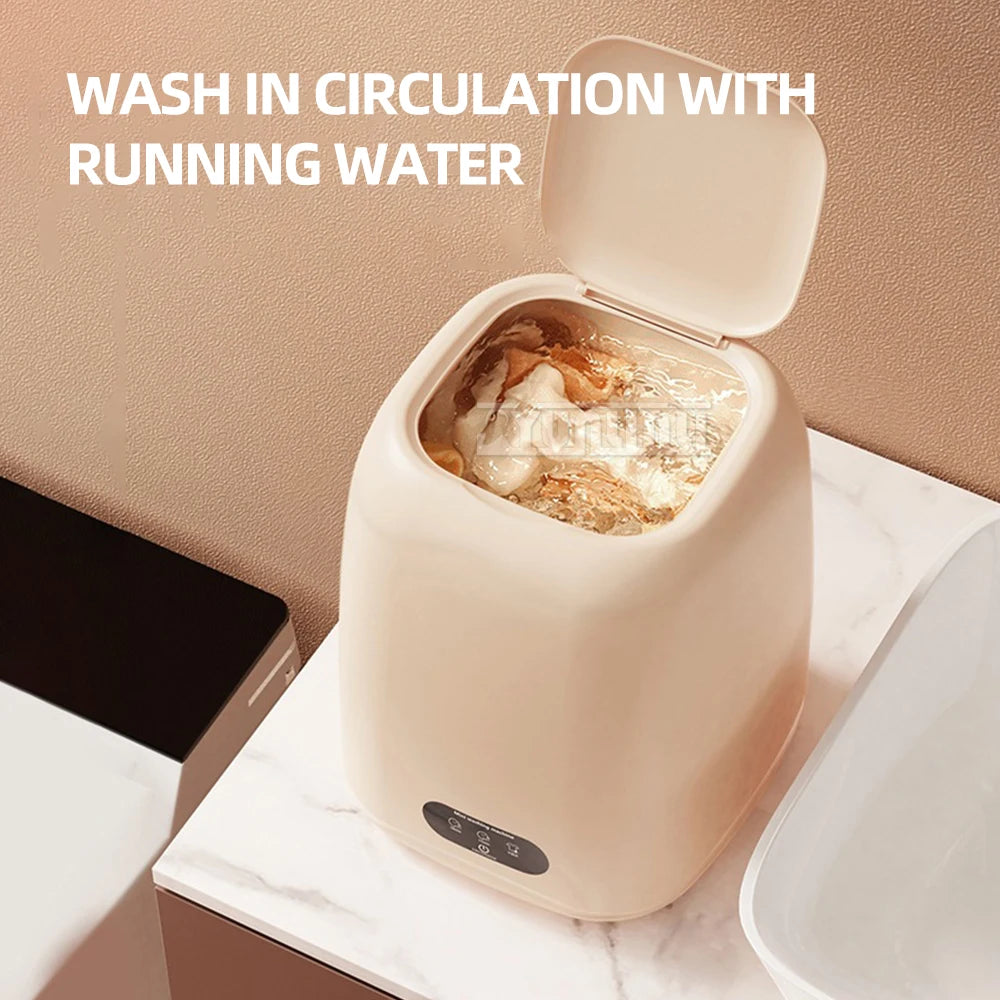 Tidesmit automatic portable mini washing machine for baby clothes, underwear, and bras front view