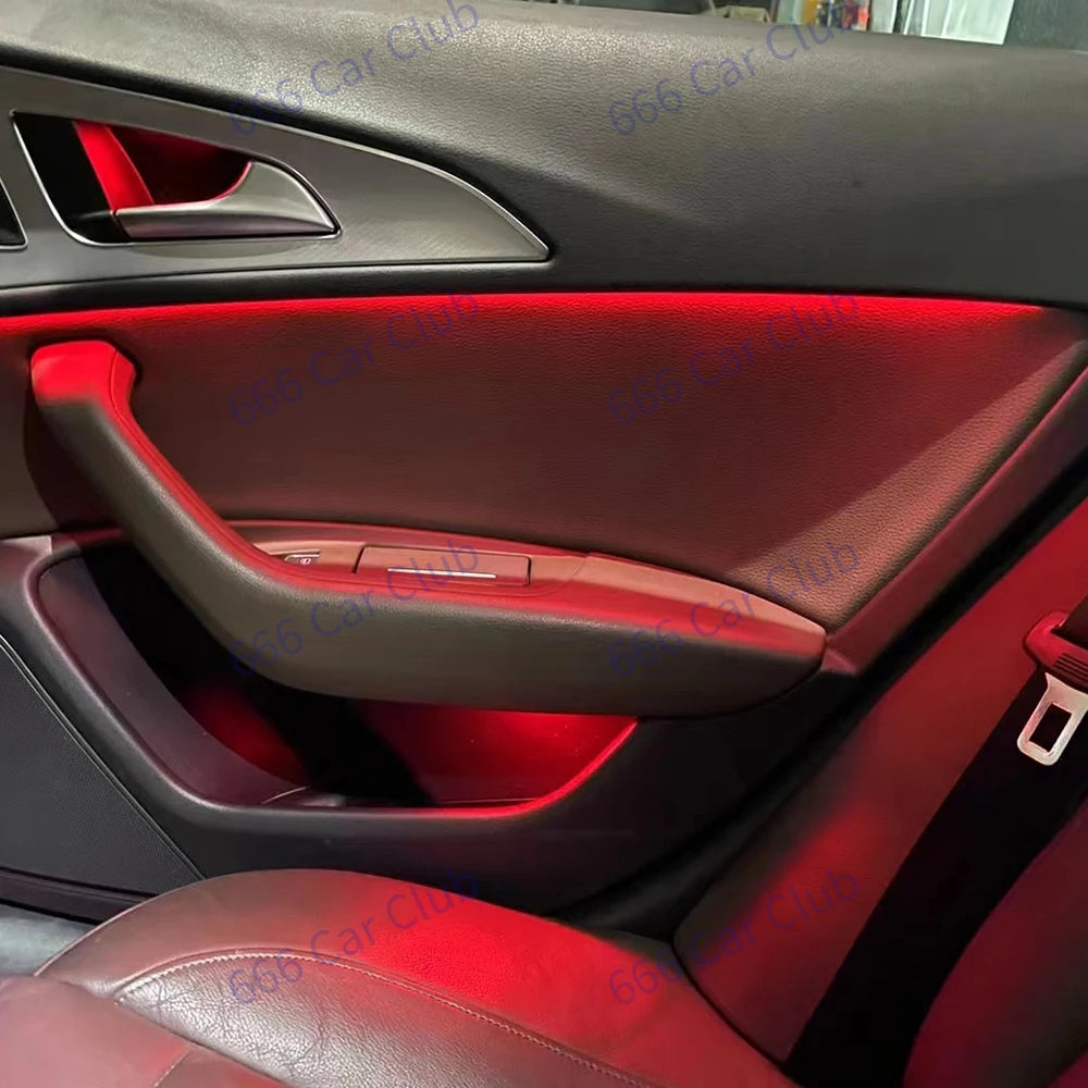 Audi A6 C7 Ambient Lighting Kit 21 Color LED with Smartphone App Control Tidesmit