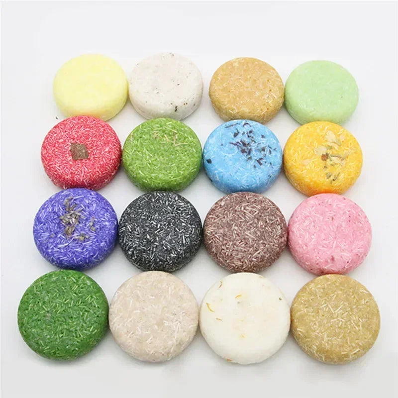 14 Style Ginger Handmade Shampoo Soap Cold Processed Soap Solid Shampoo Bar Pure Plant Hair Shampoos Hair Care Bar Soap