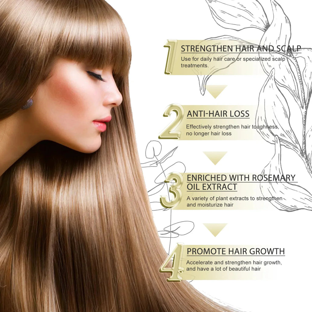 Tidesmit hair growth essential oil, rosemary scalp treatment for fast hair regrowth, anti-loss and repair for women.