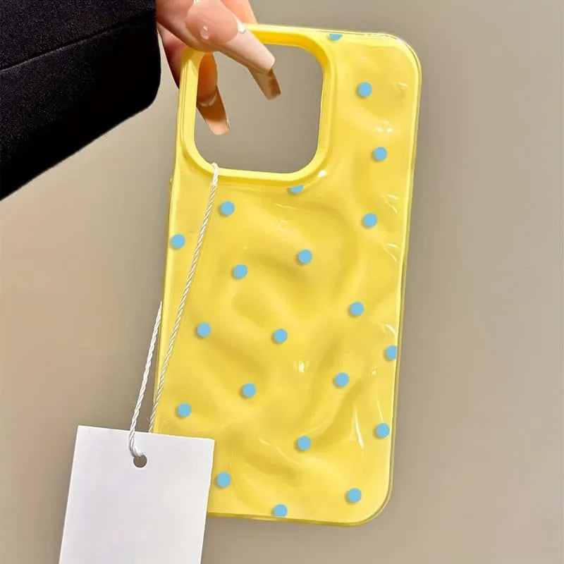 Polka Dot Shockproof Phone Case for iPhone - Slim Military-Grade Protection Tidesmit
