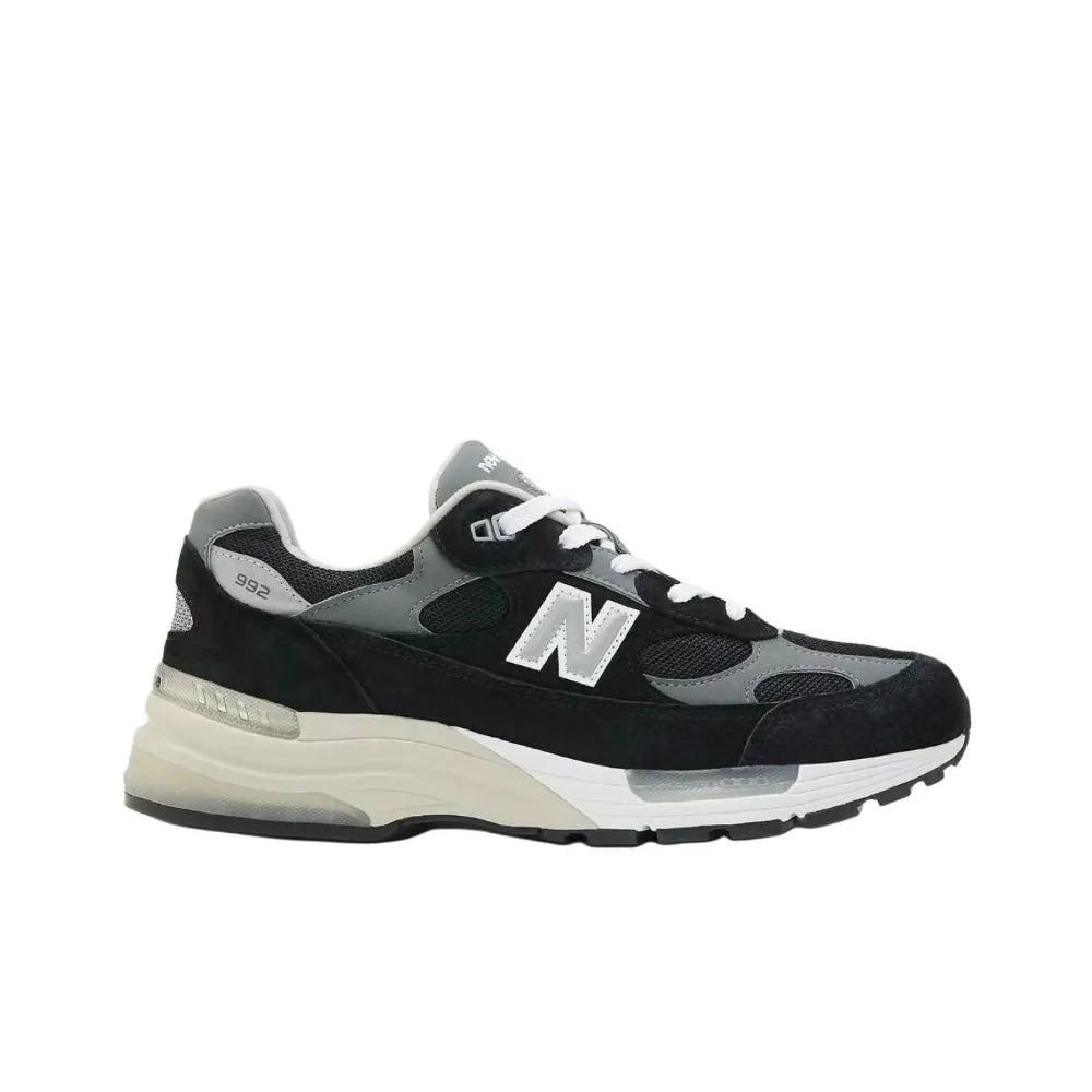 New Balance NB 992 Thick sole, soft and durable low-top casual running shoes unisex black U992BK