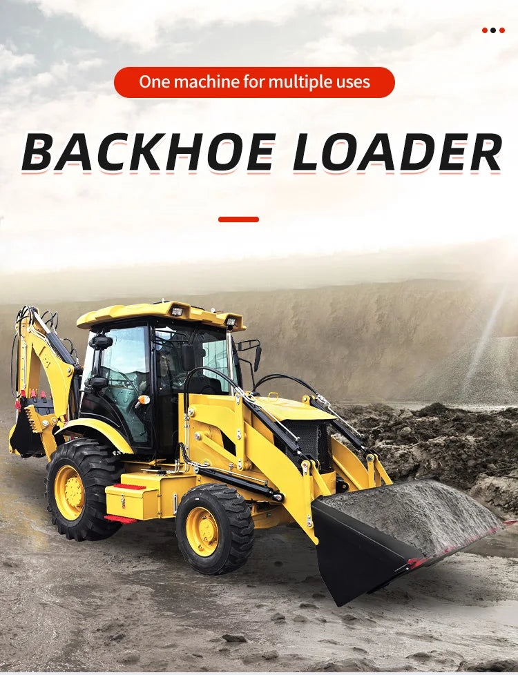 Customized China Factory 4X4 Mini Excavator Towable Backhoes Price Tractor Backhoe Excavator Loader