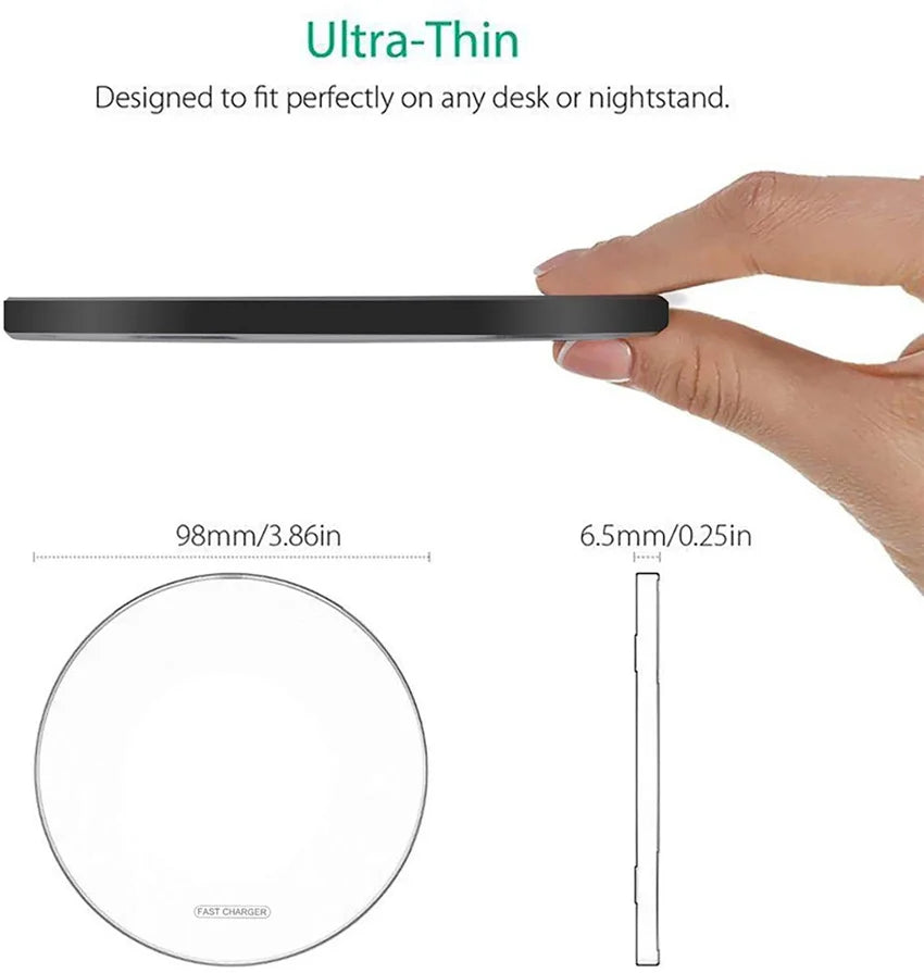60W Fast Wireless Charger Dock | Qi Certified & MagSafe Compatible Tidesmit