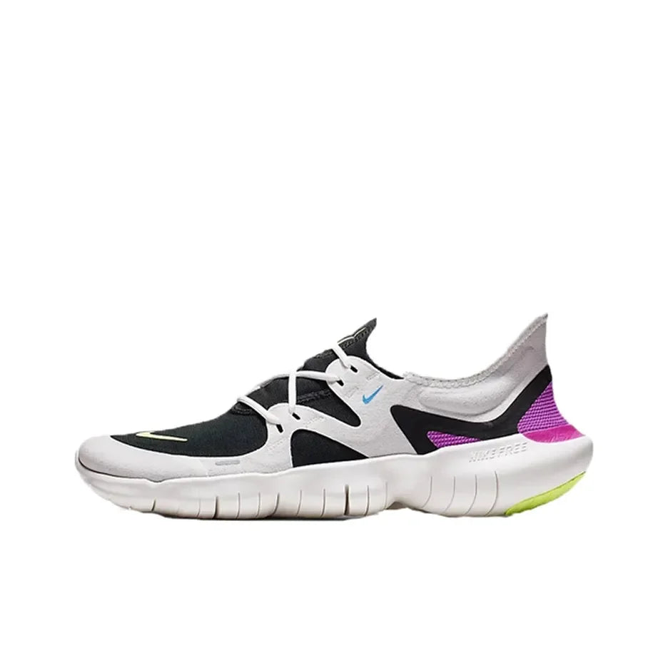 AQ1289-100 Nike Free RN 5.0 Breathable Lightweight Soft Barefoot Feel Neutral Sports Running Shoes Casual Sneakers