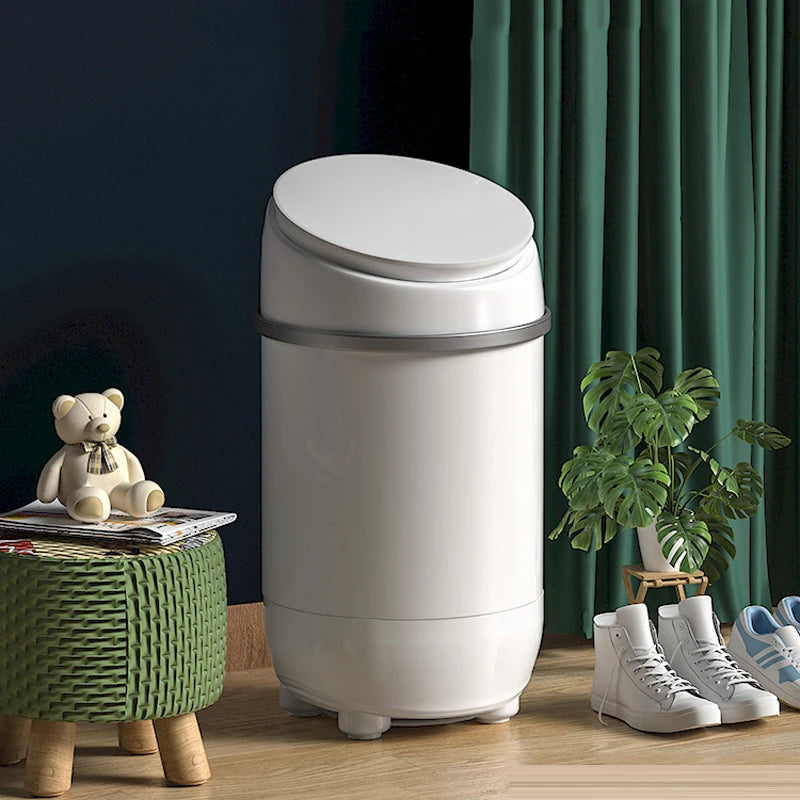Tidesmit mini shoe washing machine side profile showing automatic cleaning and drying features for sneakers