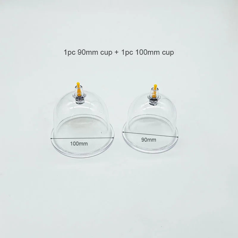 Vacuum Cupping Therapy Set for Breast and Buttock Lifting - 137mm Fascia Gun 9cm 10cm cup Tidesmit
