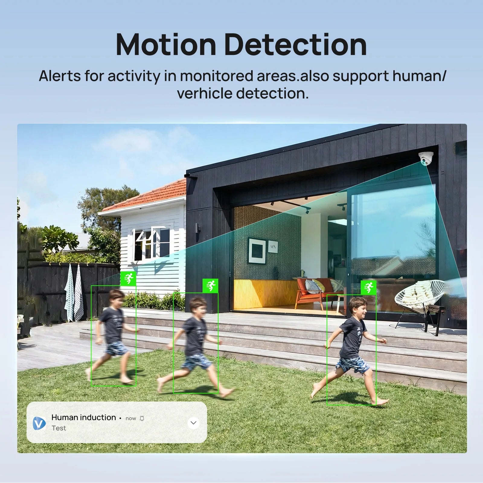 VIKYLIN 5/8MP Full Color IP Camera Outdoor POE Onvif Wide Angle 2.8mm AI Humanoid Detection Home CCTV Surveillance Camera IP67