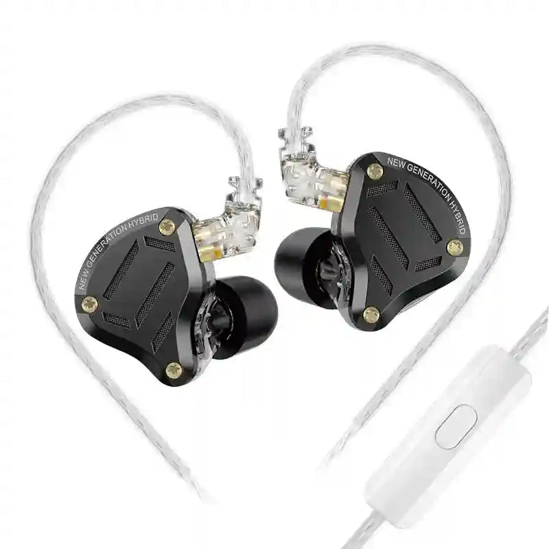 KZ ZS10 Pro 2 HiFi In-Ear Monitors with 4-Level Tuning - Metal Shell black with mic Tidesmit