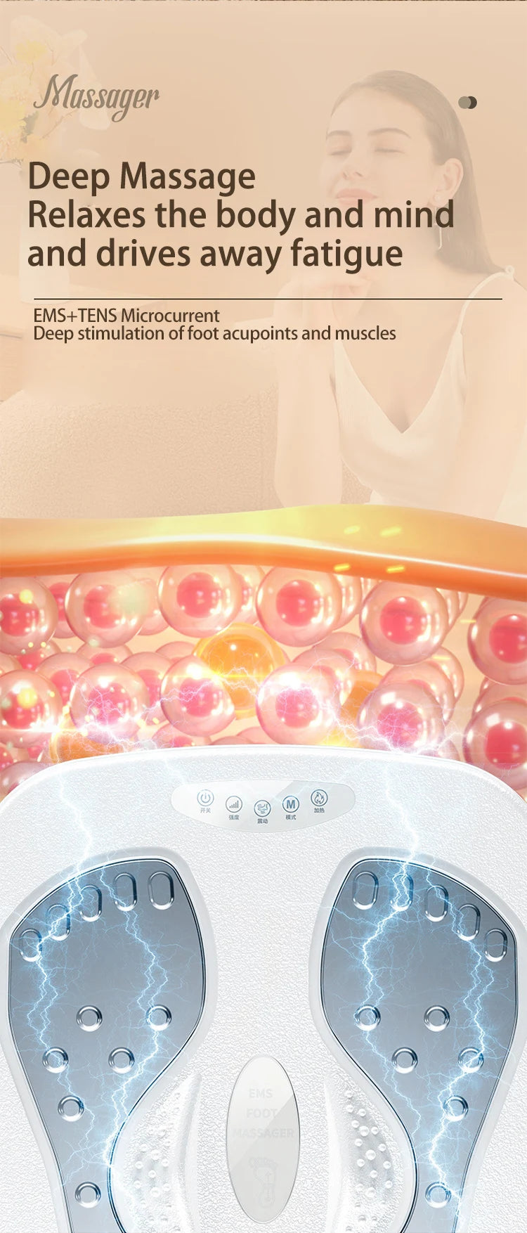 Vibration Foot Massager with Heat and Remote | Tidesmit Wellness Tool Relaxation Treatment Tidesmit