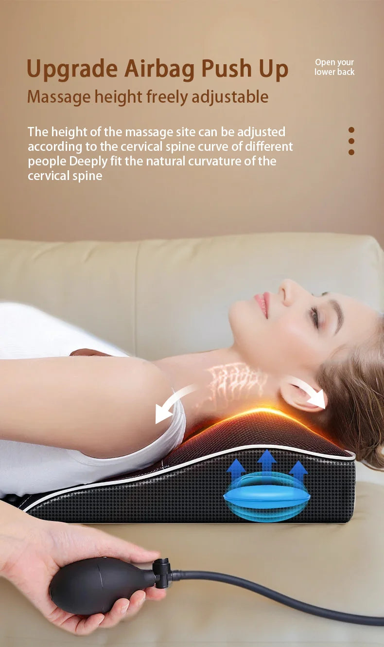 Electric Neck Massager with Heat Therapy & Deep Tissue Shiatsu - Tidesmit Massage Chairs Tidesmit