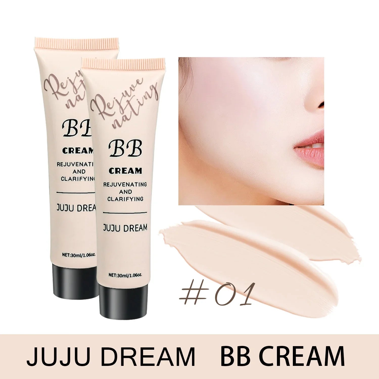 Tidesmit moisturizing BB cream liquid foundation for dry skin offering long-lasting oil control and waterproof cover