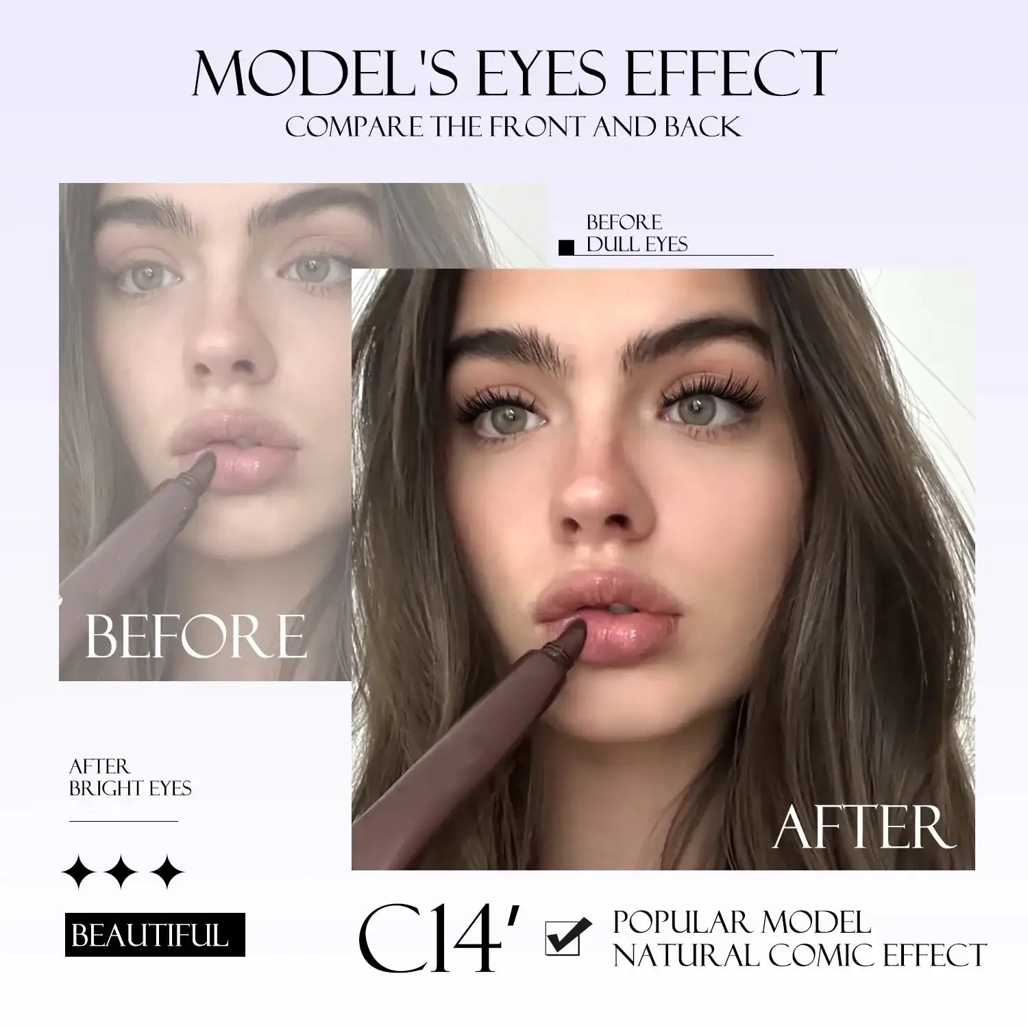 GROINNEYA Eyelashes Clusters 320 pcs Natural Eyelash extension Cluster Lashes Volume Mixed Tray Lashes Cluster Natural Lashes False Eyelashes Tidesmit