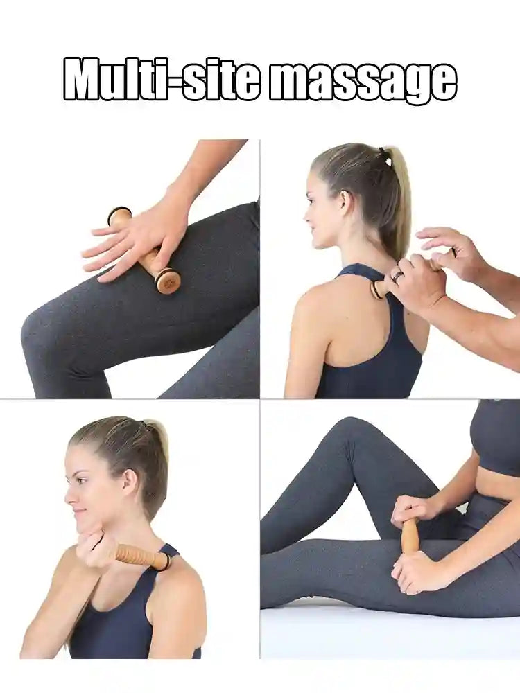 Wooden Foot Roller for Plantar Fasciitis Relief | Dual Manual Massage Tool Massage Roller Tidesmit