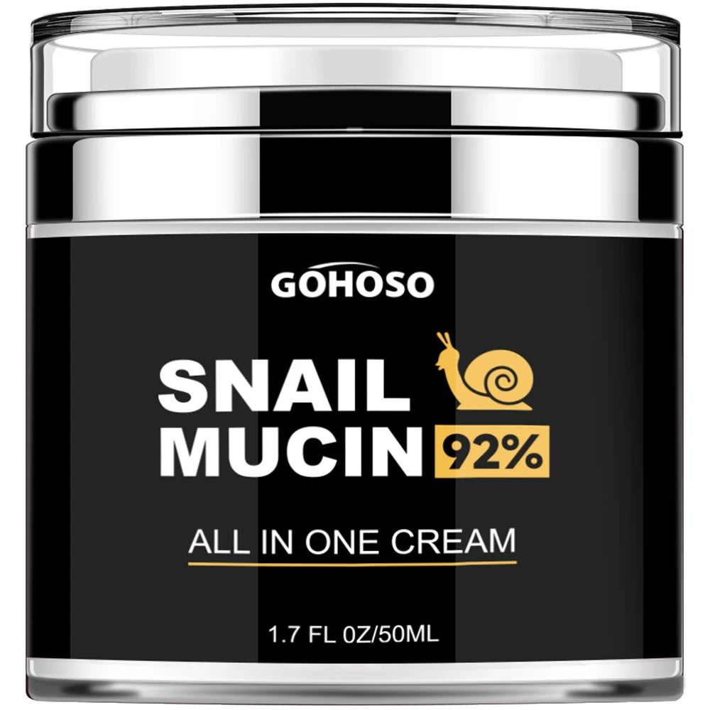 GÖHOSO Snail Mucin 92% all-in-one cream jar, 1.7 fl oz