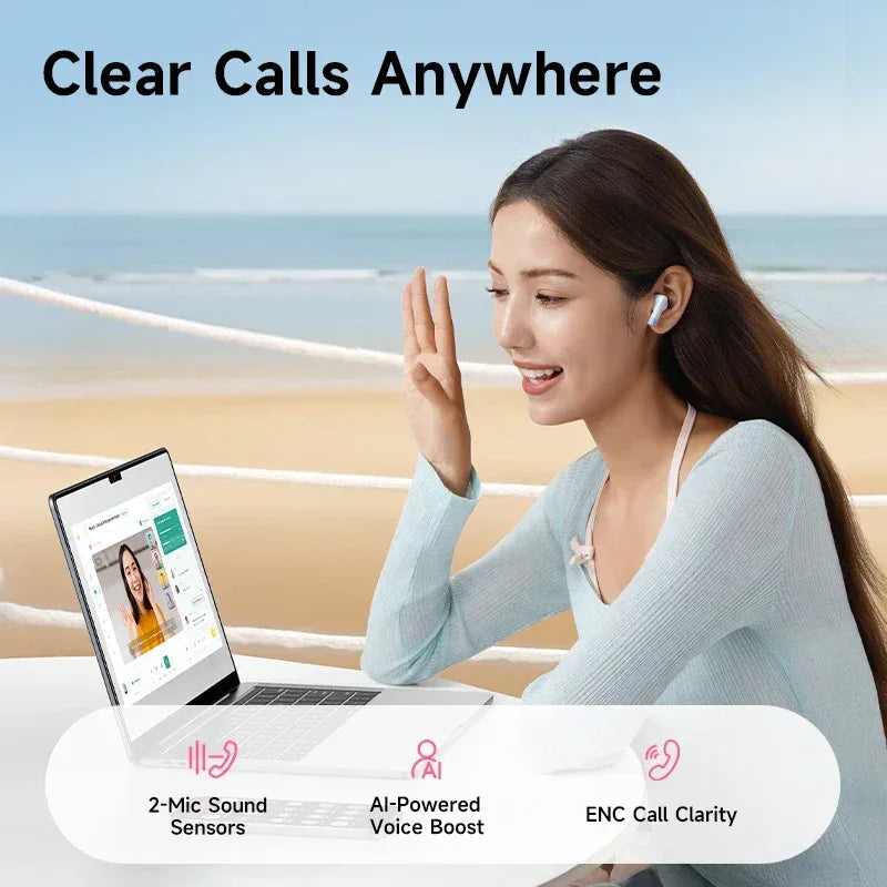 Wireless Earbuds Bluetooth 5.3 with AI ENC & 40H Battery | Tidesmit Tidesmit