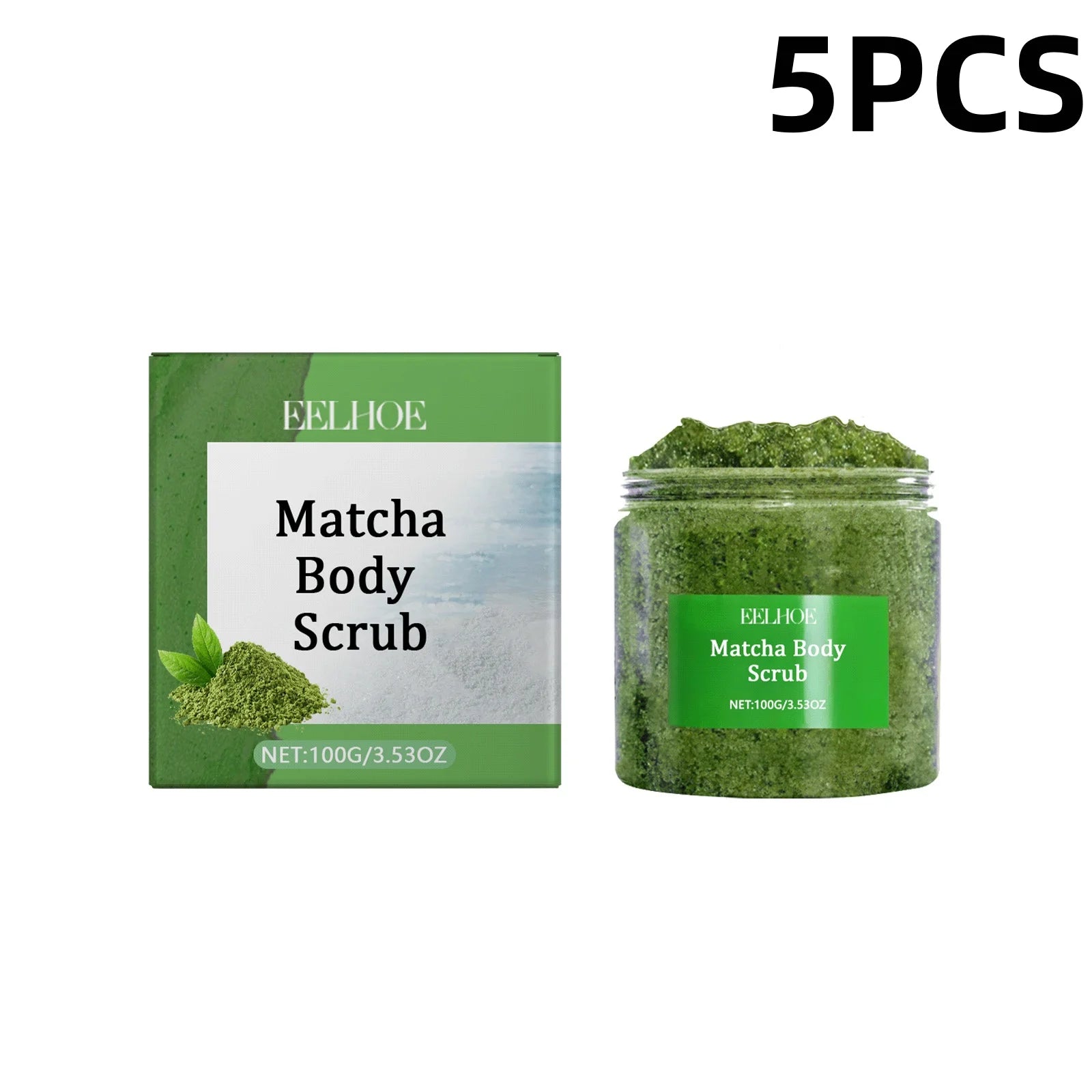 Matcha Sea Salt Body Scrub | Natural Exfoliation for Smooth Skin | 200g Scrubs Treatments 5PCS China Mainland Tidesmit