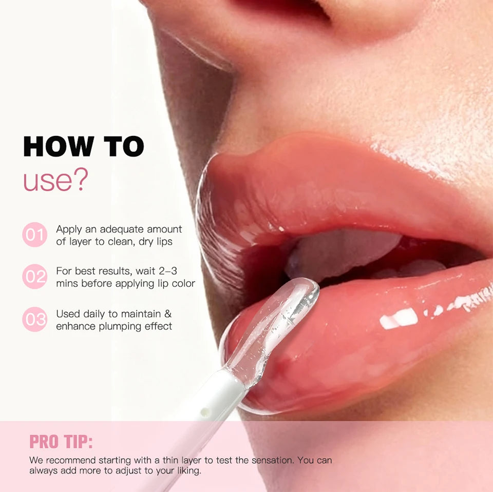 Lip Plumper Gloss Hydrating Shine - Nourishing Formula for Fuller Lips Lip Care Tidesmit