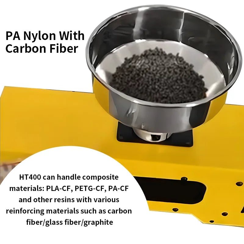 PLA-CF PETG-CF HT400 Bumblebee Extruder 3D Priting Filament Extrusion Machine Desktop Extruder Machine for DIY and Small Factory