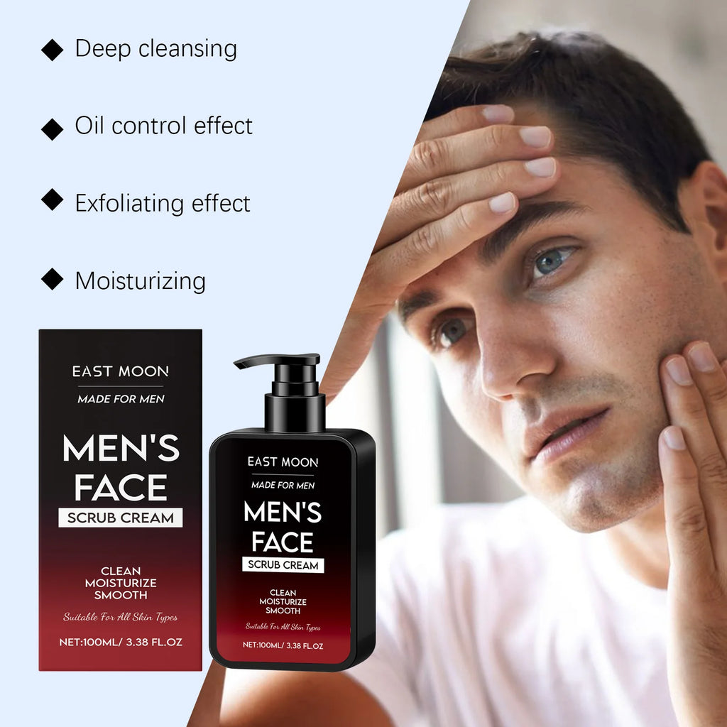 Men Face Oil Control Scrub | Deep Pore Exfoliator | 100ml Tidesmit Scrubs Treatments Tidesmit