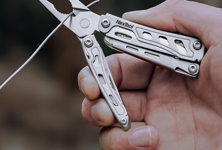 NexTool Keychain Mini Flagship F12 Folding Multi Tool 15 In 1 Screwdriver Pliers File Ruler Bottle Opener Scissors EDC Hand Tool