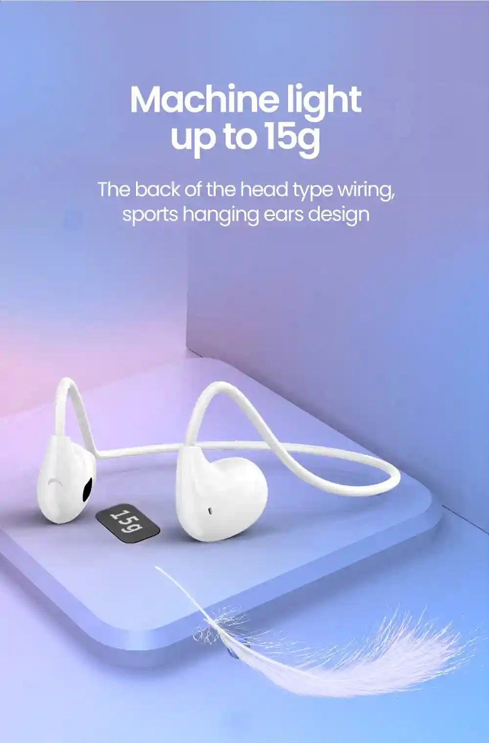 Air Conduction Wireless Sports Headphones - Open Ear Bluetooth Headset Tidesmit