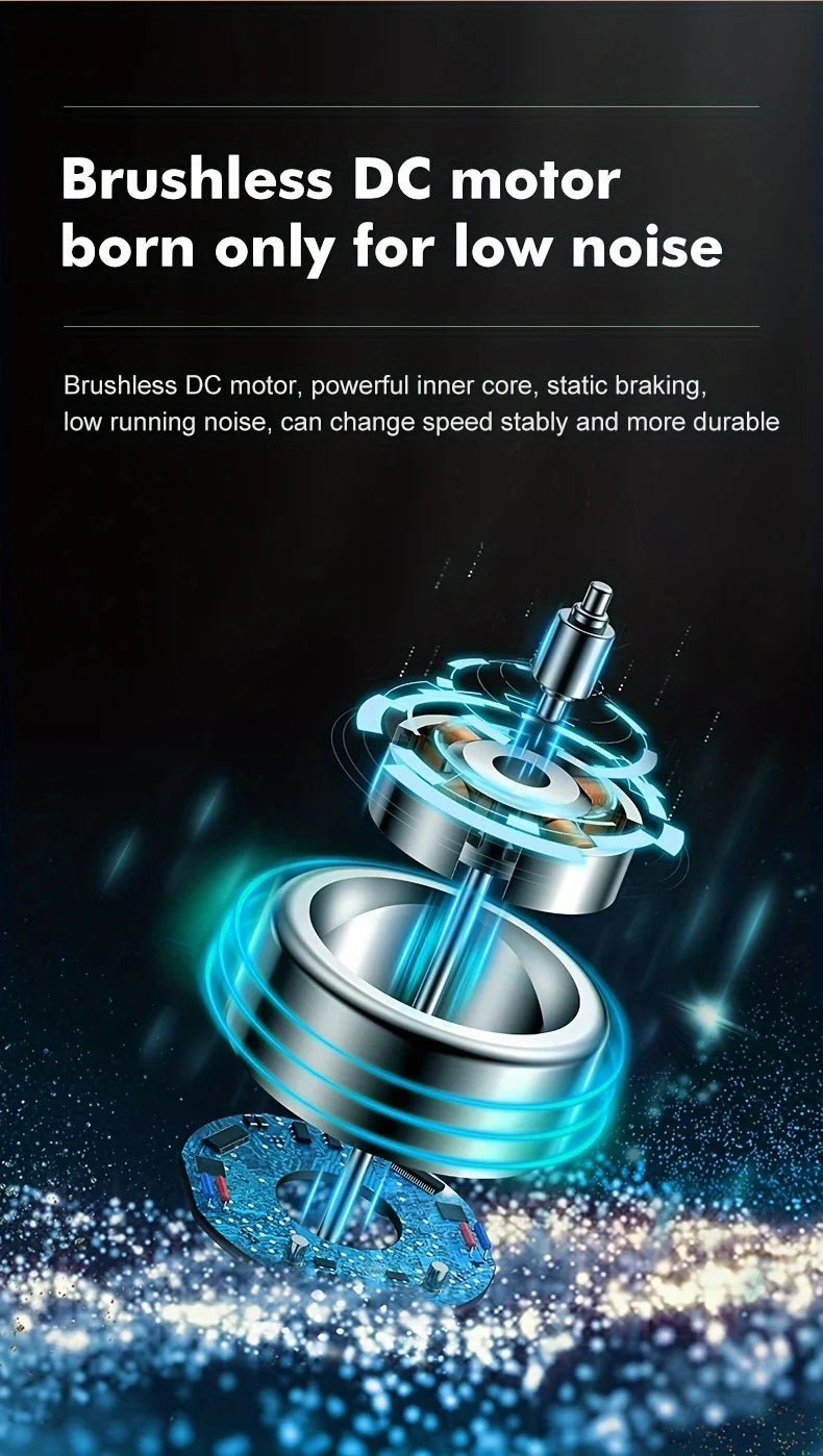 New Ultra-quiet Desk Fan, Suitable for Bedroom, Office, Library, Three Wind Speeds, 360° Rotation, Low Noise, Portable Mini Fan