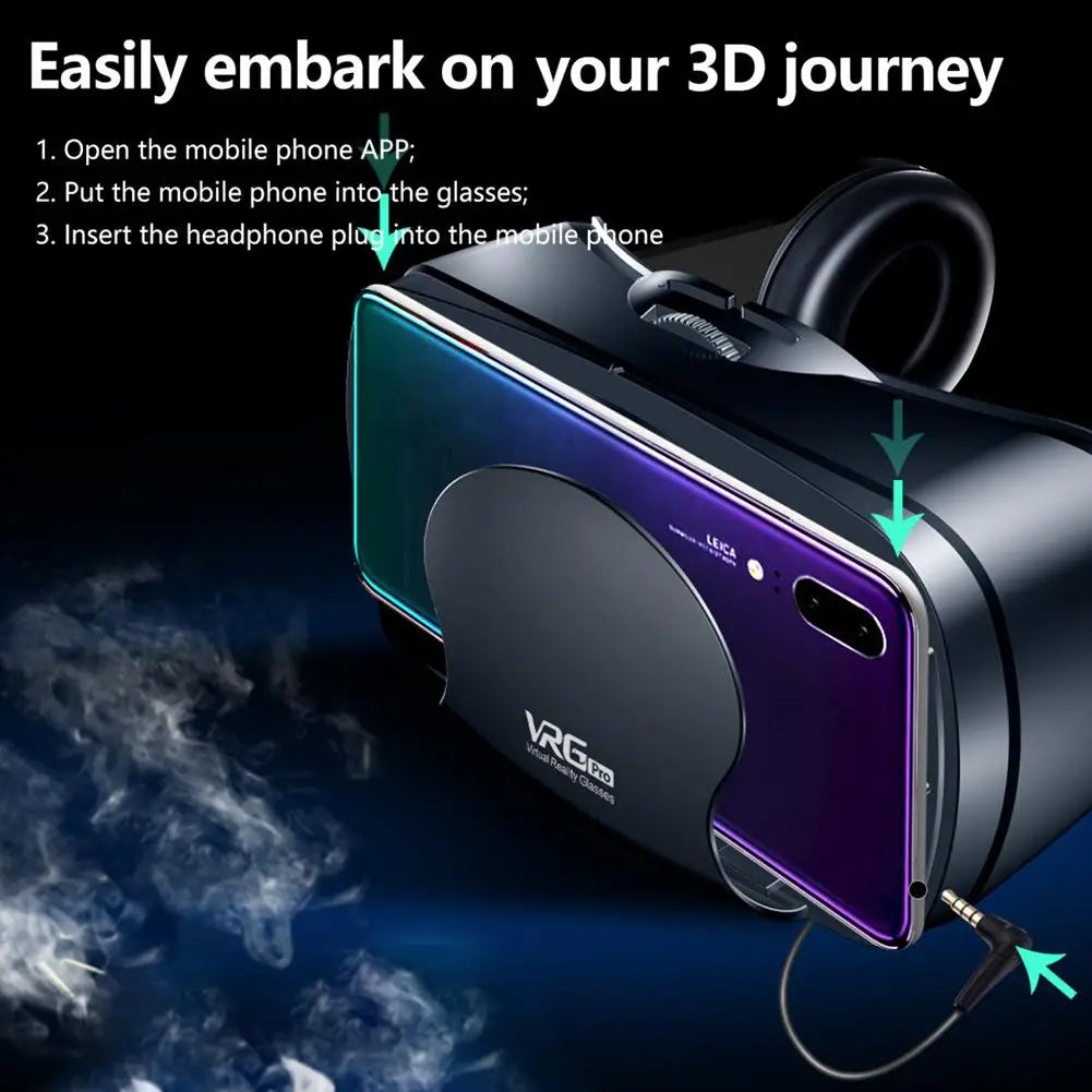 VR Headset for Smartphones - Immersive Wide Angle Smart Glasses Tidesmit