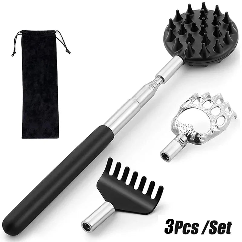 Telescopic Back Scratcher Extendable Massager for Targeted Muscle Relief Back Massage Instrument 1 Set Tidesmit