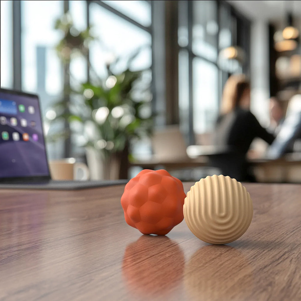 Hand Grip Strengthener Balls | Extra Large Silicone Stress Relief Set Relaxation Treatment Tidesmit