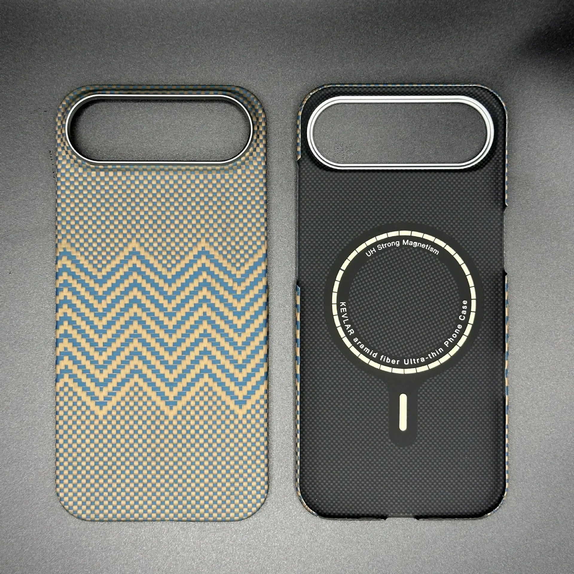 iPhone 17 Air Carbon Fiber Case | Slim Military-Grade Protective Cover Golden magnetic iPhone Air Tidesmit