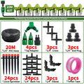 Garden Drip Irrigation Automatic Watering System Kit 1/4'' 13CM Sprinkler for Bonsai Pot Plant Flower Vegetable Greenhouse