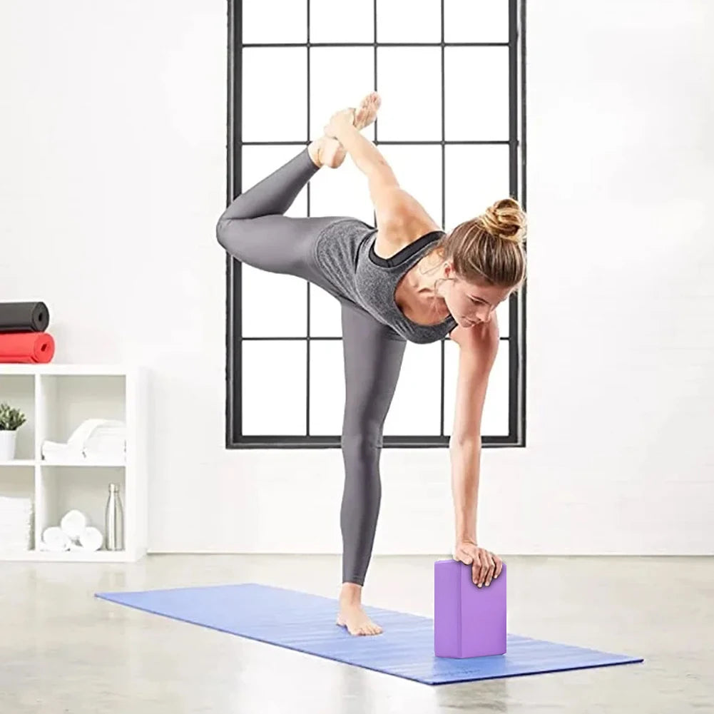 120g High Density Yoga Foam Blocks & Pilates Training Exercise Fitness Sliding Mat Pillow Cushion For Yoga Pilates & Meditation