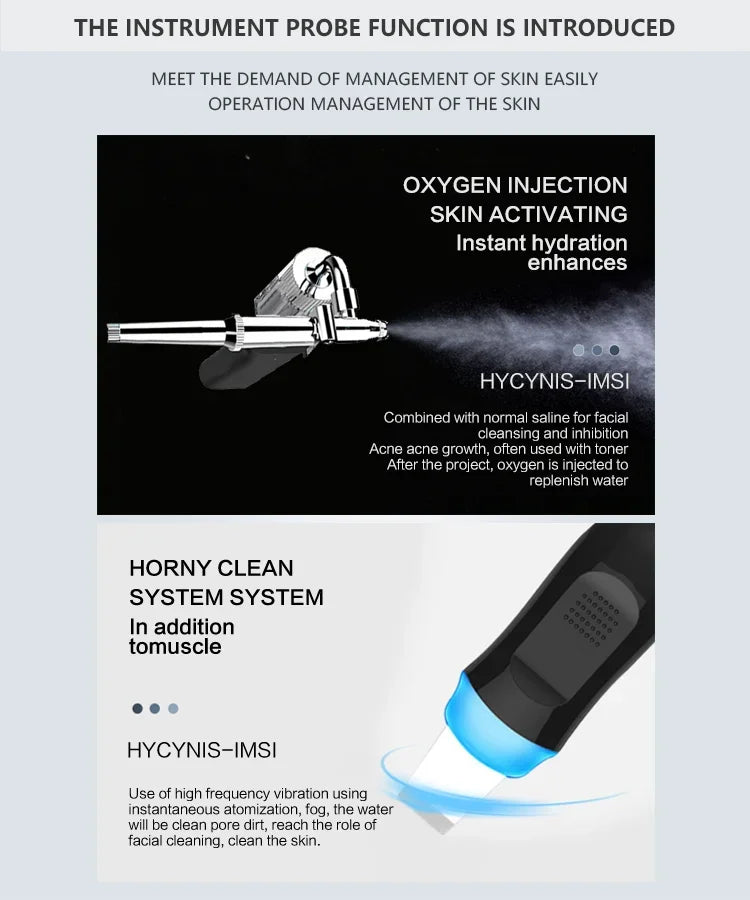 9-in-1 Hydra Facial Machine: Professional Oxygen Jet Skin Care System Massage Chairs Tidesmit