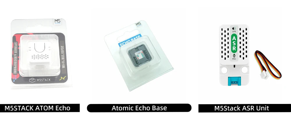 Original M5Stack ATOM Echo or Base ASR ESP32 Programmable Smart Speaker Development Board Kit For Home Assistant Voice Control