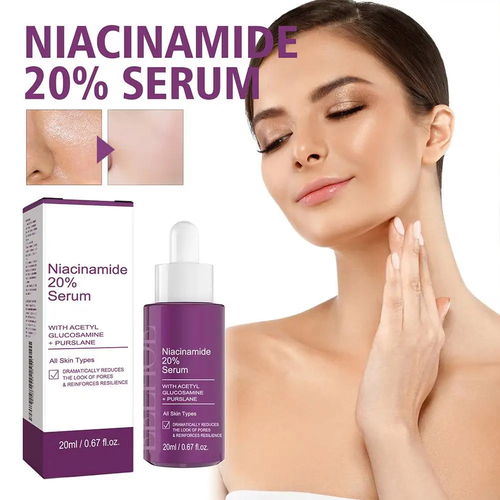 Niacinamide Serum 20% High Concentration Formula Serum Brightens Lightens Spots Niacinamide Care Serum Lifts Nasal Lines
