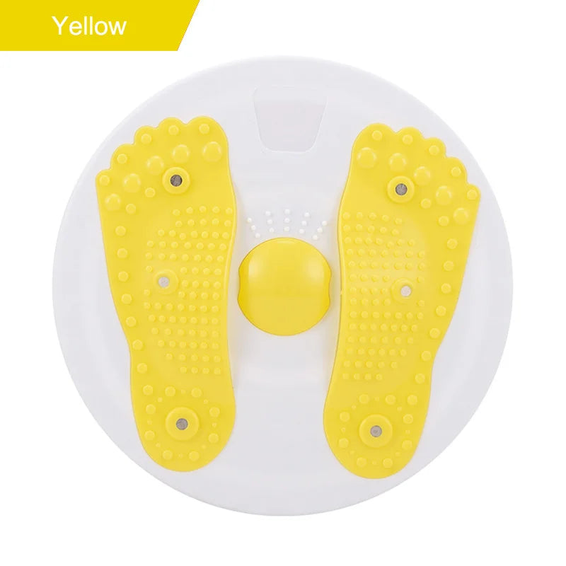 Waist Twisting Disc with Magnetic Massage - Durable Core Toner Body Shaping Massage Equipment Yellow Tidesmit
