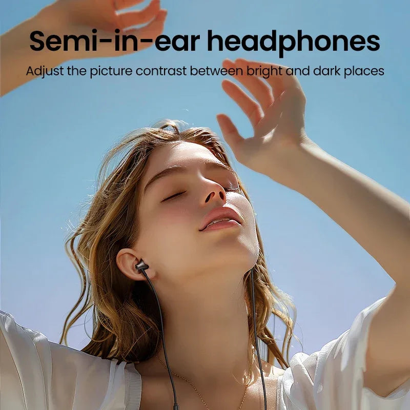 USB-C Wired Earbuds with HiFi Microphone – Tidesmit Stereo Audio Tidesmit