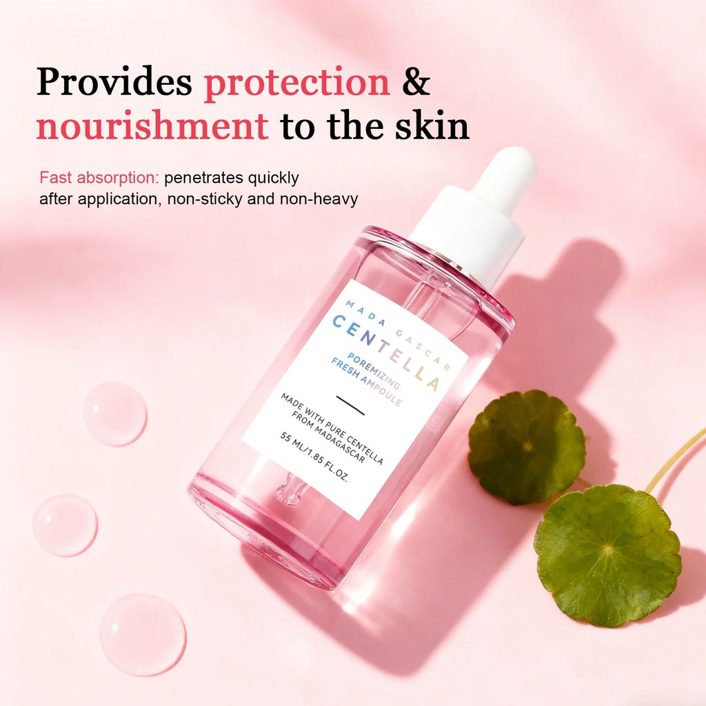 Brightening Centella Niacinamide Serum 55ml - Hydrating Ampoule Soothes Uneven Skin Tone & Boosts Radiance for a Clear Glow.